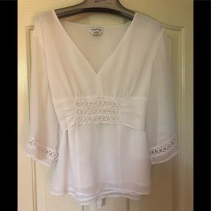 BEBE white shirt.  Like new.